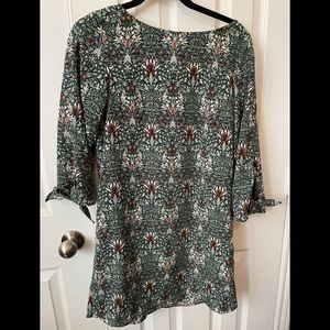 H&M William Morris & Co patterned shift dress sz 4